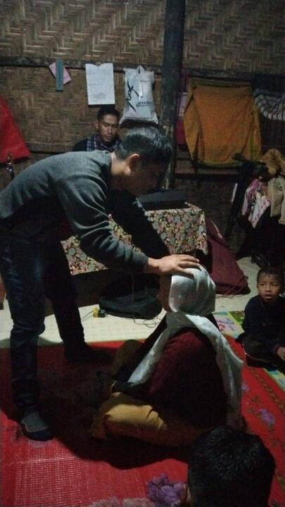 Praying for sick person Praying for sick person